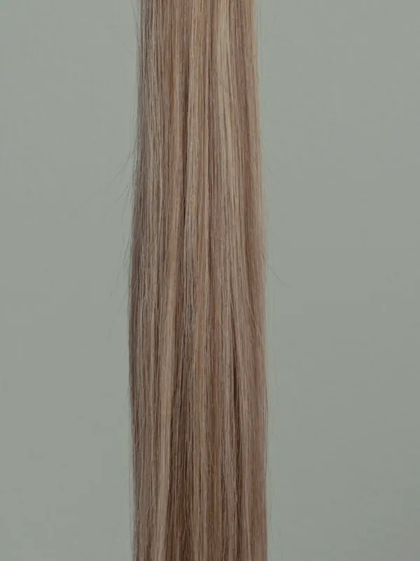 Glatte Echthaar-Tresse in kühlem Blond